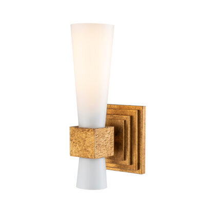 Wrenbury Hourglass Wall Light Distressed Gold