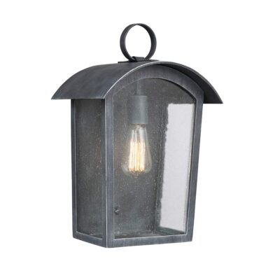 Wrenfield Ash Farmhouse Outdoor Wall Lantern Ash Black