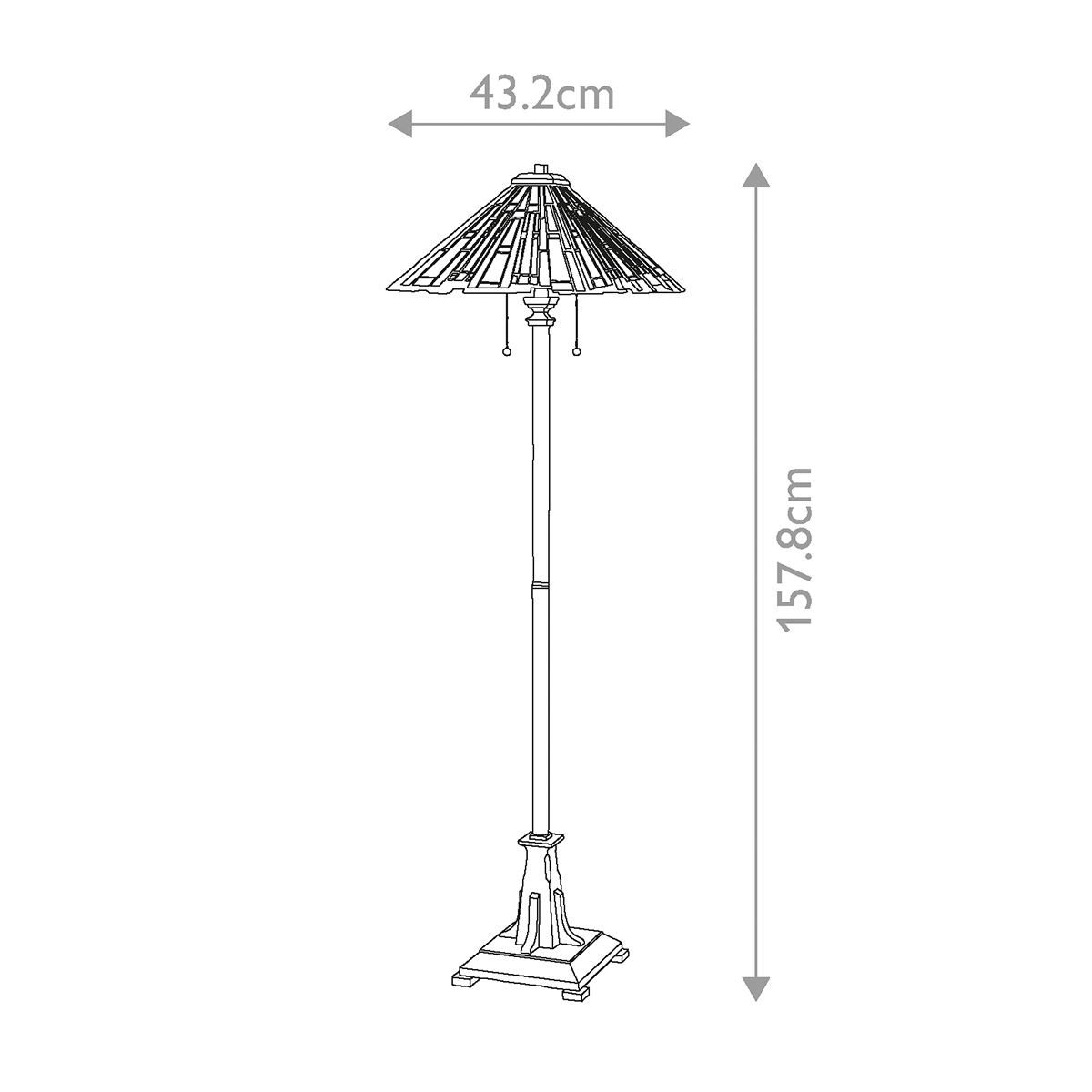Wrenfield Hollow Tiffany Style Floor Lamp Bronze Wrenfield Hollow Tiffany Style Floor Lamp Bronze