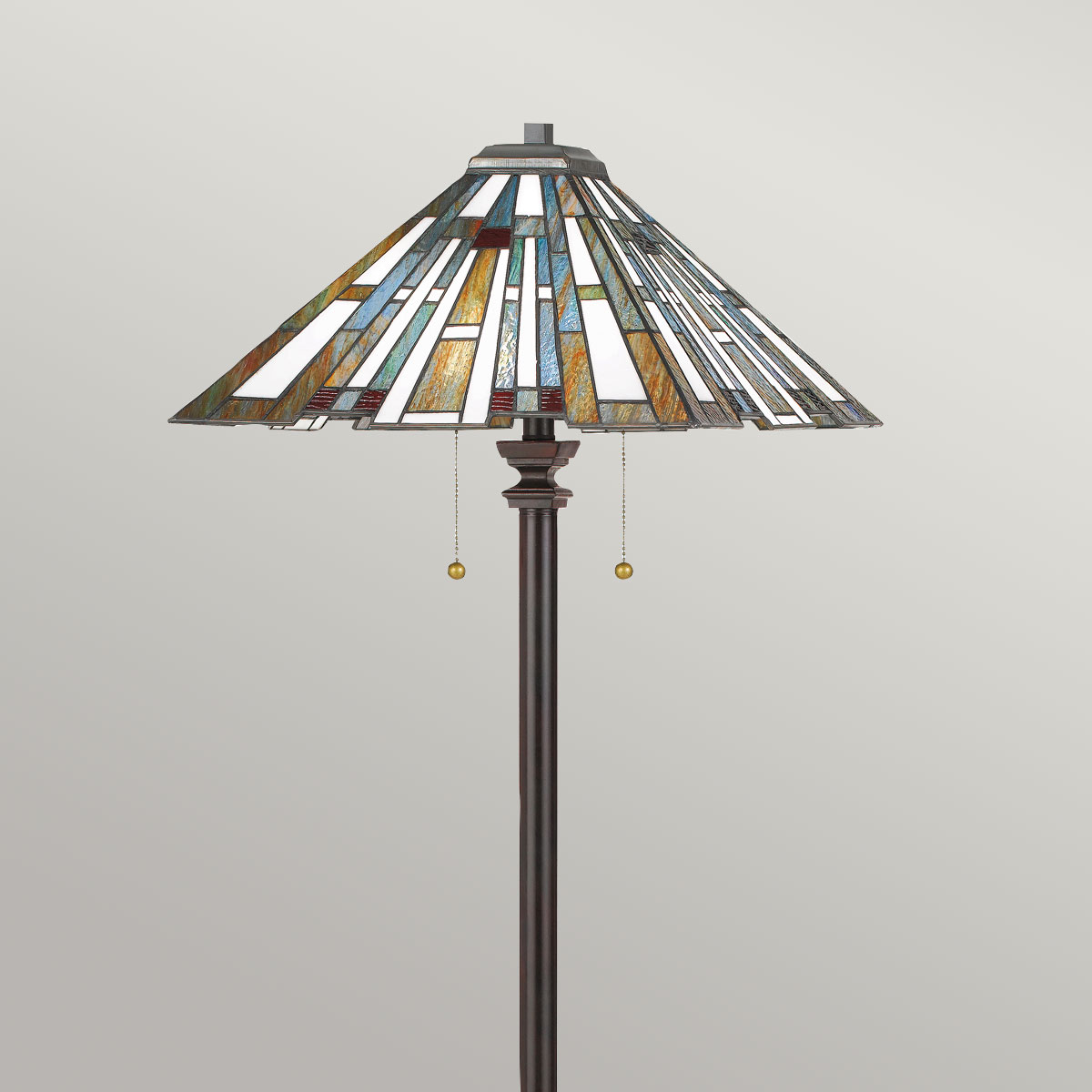 Wrenfield Hollow Tiffany Style Floor Lamp Bronze Wrenfield Hollow Tiffany Style Floor Lamp Bronze — detail view