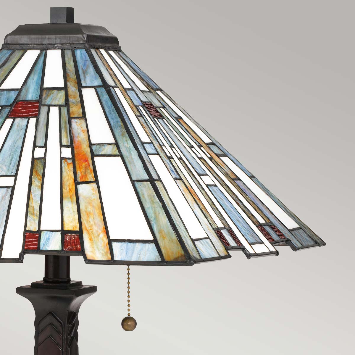 Wrenfield Hollow Tiffany Style Table Lamp Valiant Bronze Wrenfield Hollow Tiffany Style Table Lamp Valiant Bronze — detail view