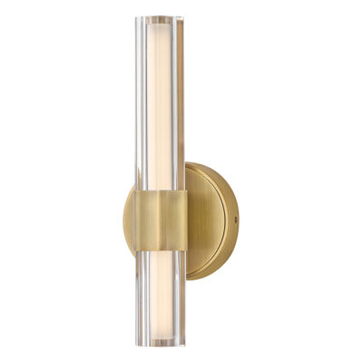 Wrenford Bright Hamptons Wall Light Lacquered Brass