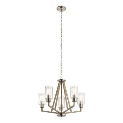 Wrenford Hamptons 5 Light Chandelier Distressed Antique Grey