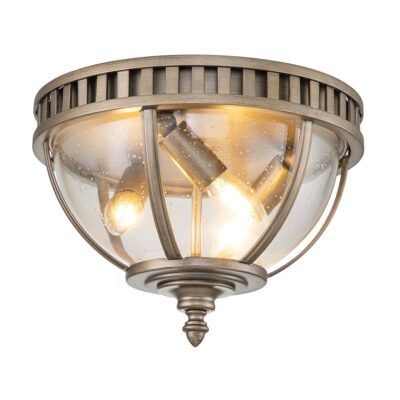 Wrenholt Traditional Outdoor Ceiling Flush Burnished Bronze