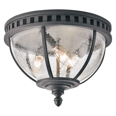 Wrenholt Traditional Outdoor Ceiling Flush Grey
