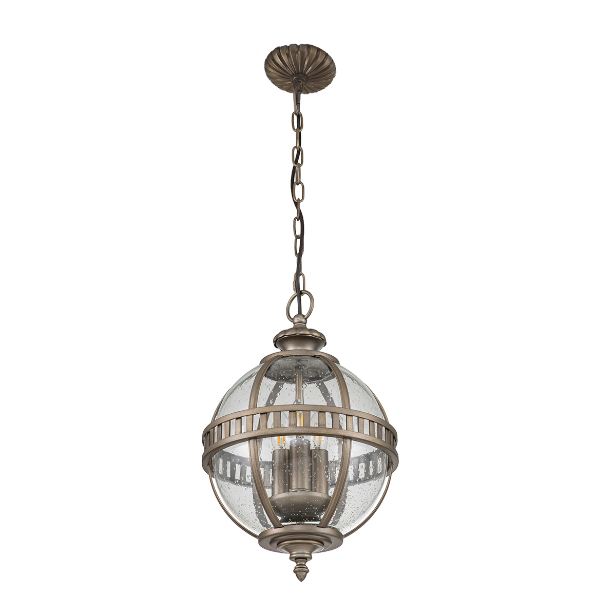 Wrenholt Victorian Style Globe Chain Lantern Burnished Bronze Wrenholt Victorian Style Globe Chain Lantern Burnished Bronze