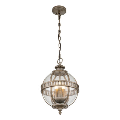 Wrenholt Victorian Style Globe Chain Lantern Burnished Bronze