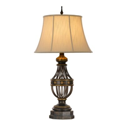 Wyndcliffe French Provincial Table Lamp Antique Brown