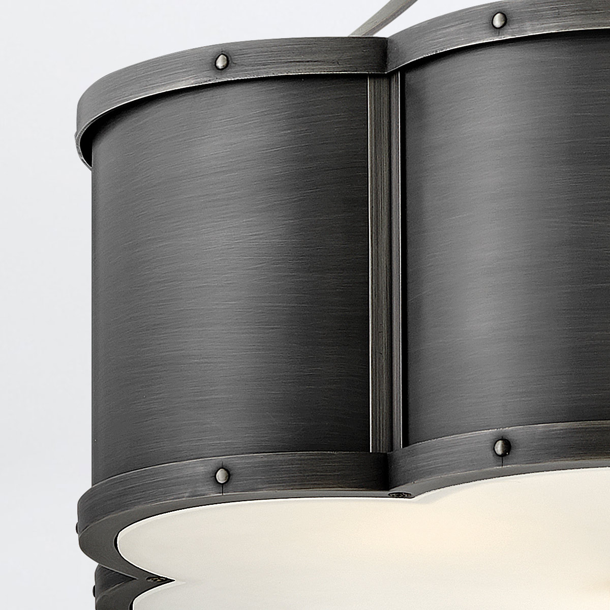 Wynstead Transitional Ceiling Semi-Flush Blackened Brass Wynstead Transitional Ceiling Semi-Flush Blackened Brass — detail view