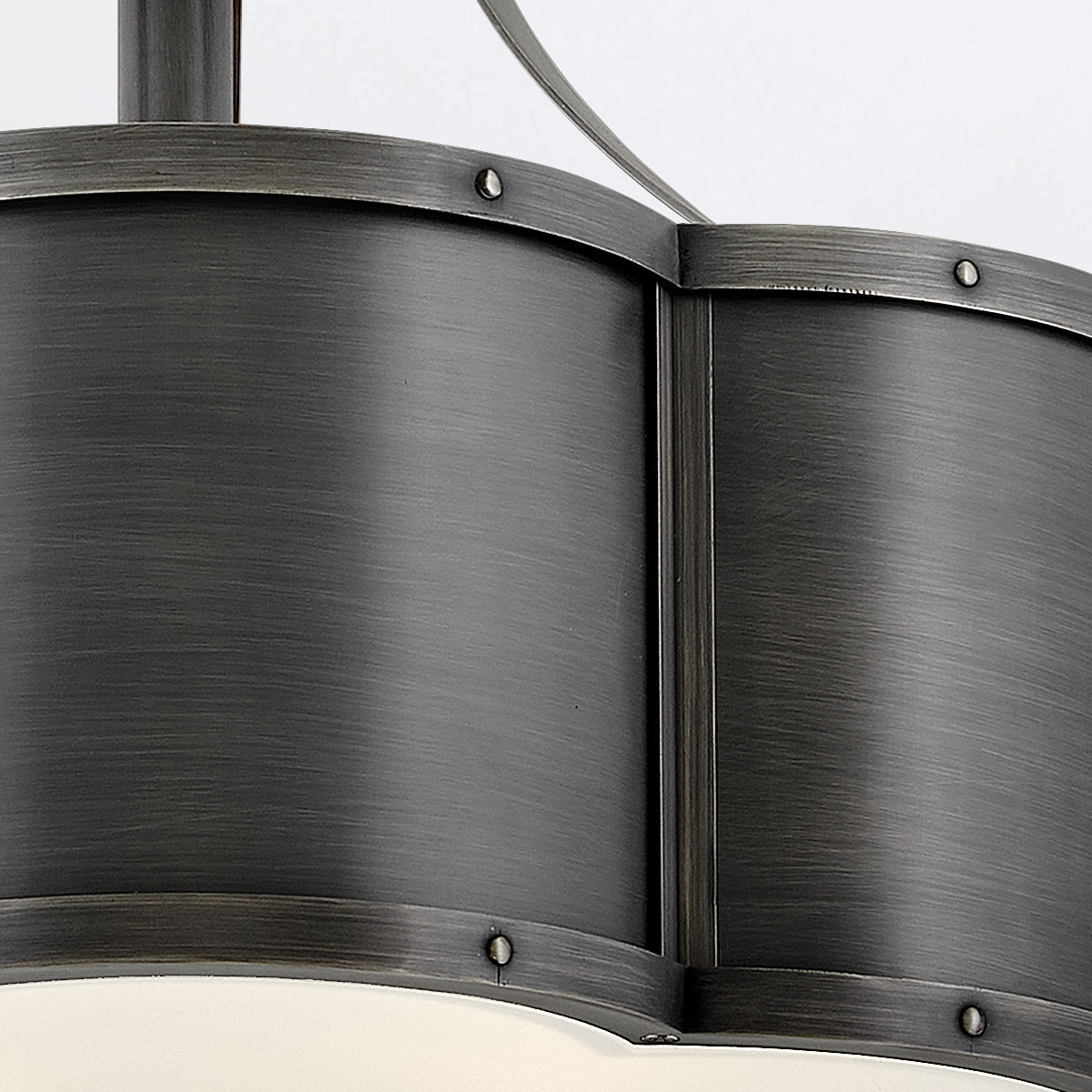 Wynstead Transitional Ceiling Semi-Flush Blackened Brass Wynstead Transitional Ceiling Semi-Flush Blackened Brass — detail view