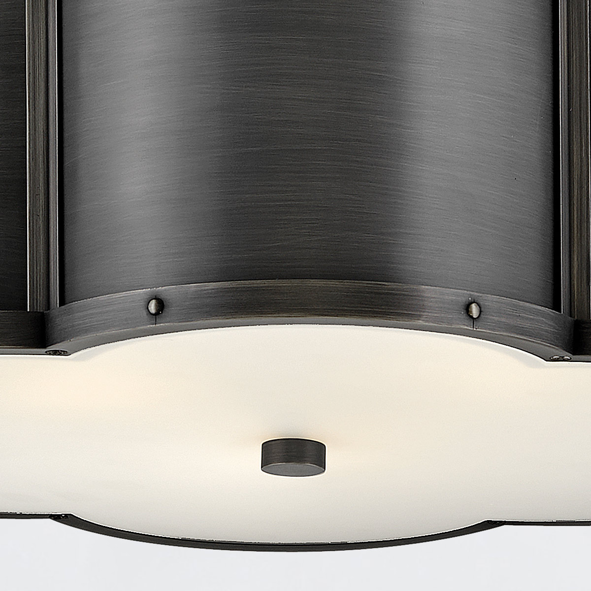 Wynstead Transitional Ceiling Semi-Flush Blackened Brass Wynstead Transitional Ceiling Semi-Flush Blackened Brass — detail view