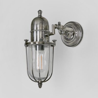 Yarmouth Heritage Caged Wall Light Silver