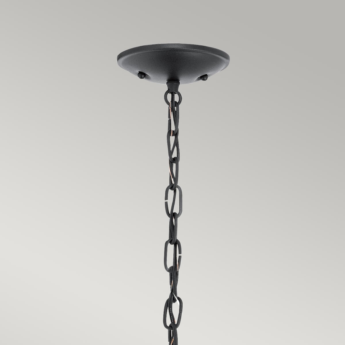 Yarrambat Grove Round Cage Outdoor Pendant Textured Black Yarrambat Grove Round Cage Outdoor Pendant Textured Black — detail view